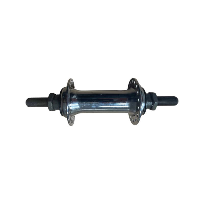 Náboj přední ocel, 36 otvorů, osa 10 mm, stříbrný