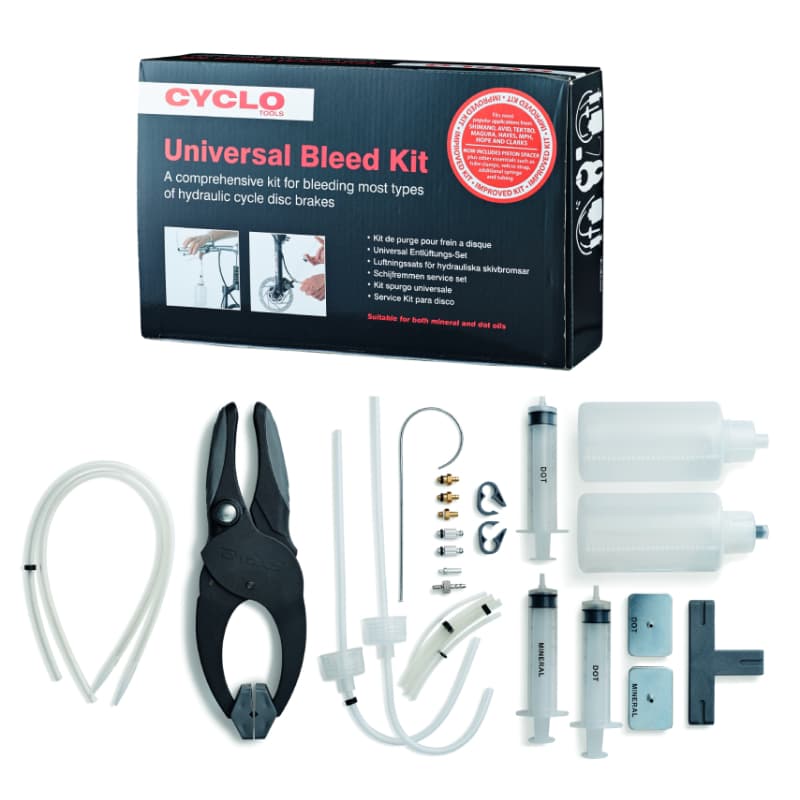 Odvzdušňovací sada na brzdy Cyclo Tools  univerzální