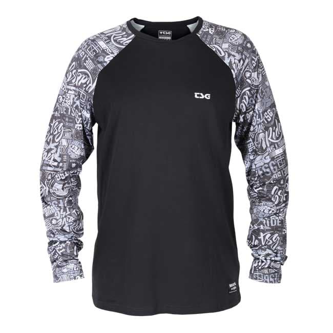 Tričko TSG Stickersleeve dlouhý rukáv Black grey, S