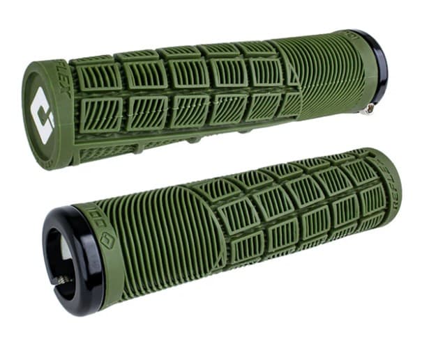 Gripy MTB ODI Reflex V2.1 135 mm White/army green