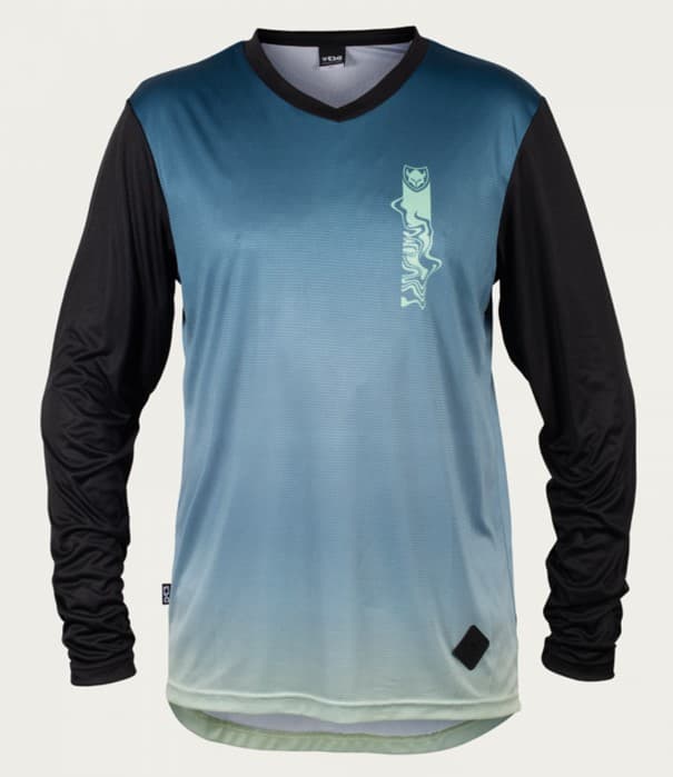 Dres TSG Waft Jersey dlouhý rukáv Blue matcha gradient, XS