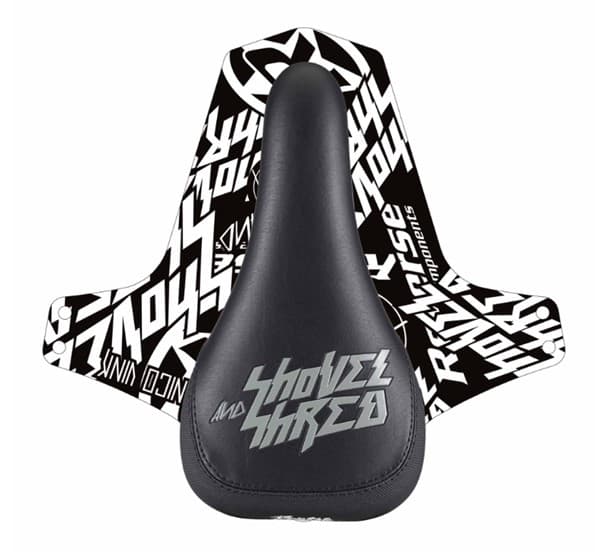 Sedlo Reverse Nico Vink Shovel and Shred Black / Grey + blatníček